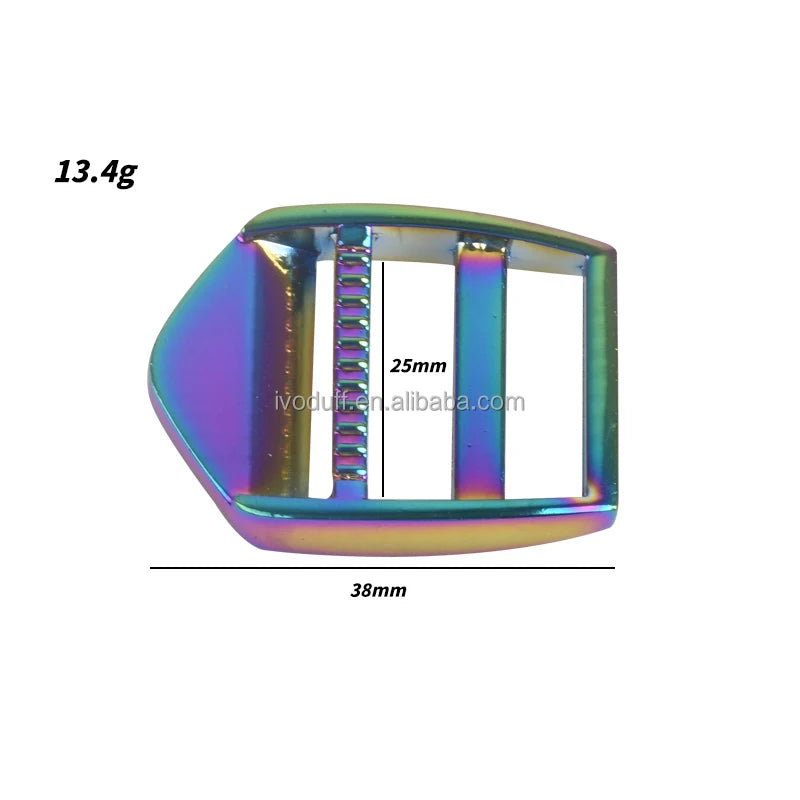 25mm Rainbow Metal Ladder Lock Buckle for Backpack