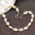Fashion Trendy Summer Holiday Women Zinc Alloy Girl Handmade  Natural Cowrie Shell Choker Jewelry Necklace