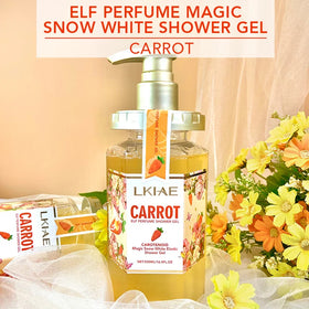 OEM Factory Direct Wholesale Organic Herbal Moisturizing Perfumed 500ml Carrot Body Wash Shower Gel for Women
