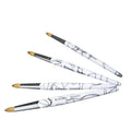 New Acrylic Nail Beauty Brush Pure Kolinsky Sable Marble Handle Custom Acrylic Nail Art Brush