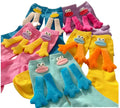 Spring and Autumn Cute Sausage Mouth Solid Color Girls Calf Magnetic Drawstring Socks