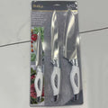 Japanese-Style 3CR13 Stainless Steel Chef Knife Three-piece Set Bird Handle Double Electroplating Durable Extra Sharp Blister