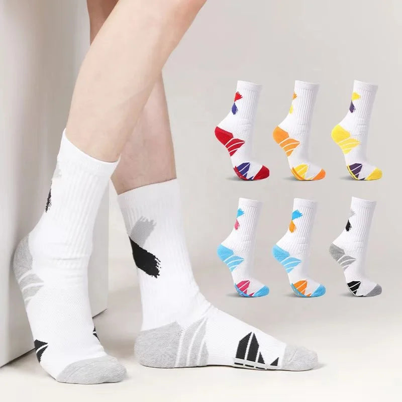 Wholesale Man Custom logo Socks Sport Mens Coolmax Ankle Compression Socks for Sports Organic Cotton logo Sports Socks