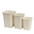 Modern Square Plastic Flower Pot for Contemporary Home Decor