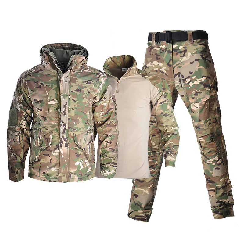 HAN WILD G8 Jacket Three Piece Set Winter Insulation Set Windproof Camouflage Set Waterproof Suit