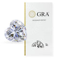 Junyuan Gemstones DEF Color VVS Clarity Lab Diamond Heart Shape Loose Moissanite Lab Grown Moissanite