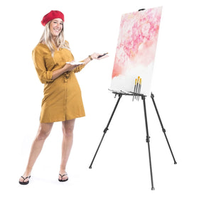 TACTIC BOARD EASEL Wholesale Floor Aluminum Stand Painting Display Drawing Metal Artist Easel Stand Painting Table Easel