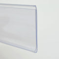 Supermarket PVC Plastic Label Holder Extrusion Plastic Strip Label Holder with Adhesive for Supermarket Shelf