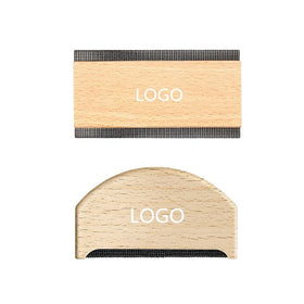 Customizable LOGO Beech Wood Sweater Pilling Removing Wool Comb Cashmere Comb with Eco Friendly