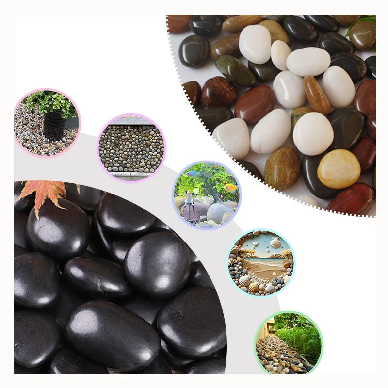 Natural Pebble Stones for Garden Landscape YuHua Stone Polished Cobble Decorative Garden Culture Landscape
