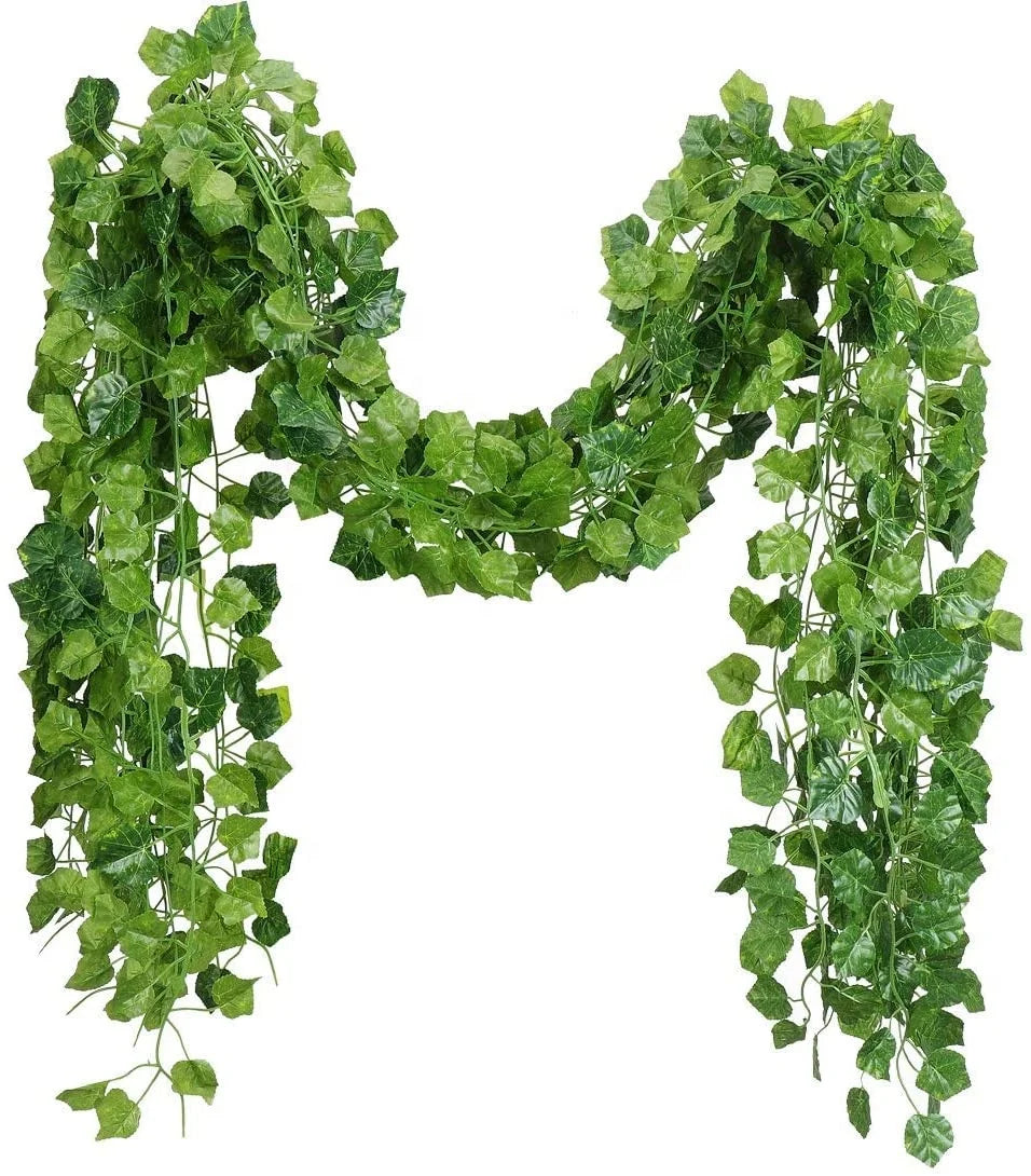 INUNION Artificial Ivy Leaf Plants Vine Hanging Garland Flowers Leaves Garden Wedding Wall Decor Artificial Plants & Greenery