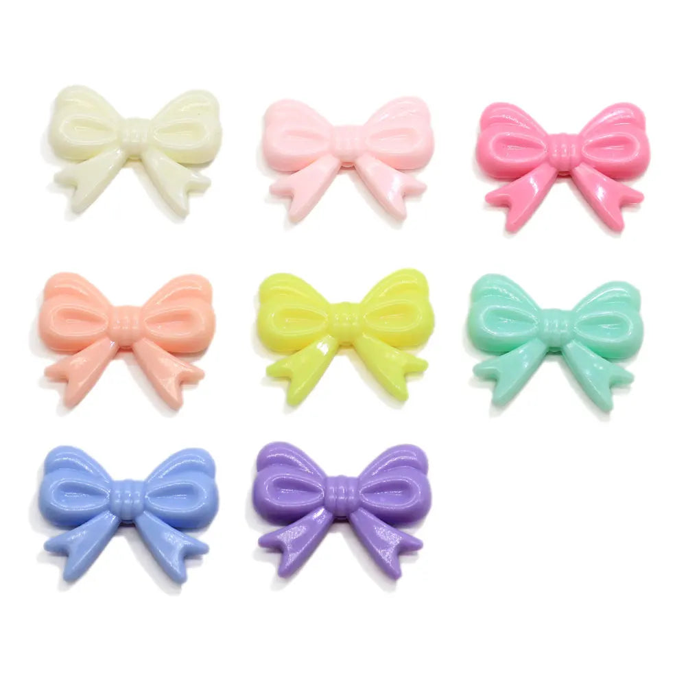500g Pastel Acrylic Bowknot Beads Candy Butterfly Beads for Jewelry Making DIY Kid Craft Needlework Accessories 22*30mm