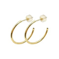 Wholesale 14K Solid Gold Trendy Hoop Earrings for Girls 20mm Wedding Gift & Party Jewelry
