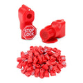 Best in Industry Peg Hook Locks Plastic Red Stop Locks Retail Security Pegboard Retail Security Display Hook Lock