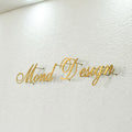 Electroplated LED Rose Gold Solid Letter Stainless Steel Sign for Car & Companies Indoor/Outdoor Decoration