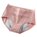 2207 Cotton Fabric 7 Colors Pocket Design Keep Warm Women Menstrual Panties Leak Proof Briefs Period Pants
