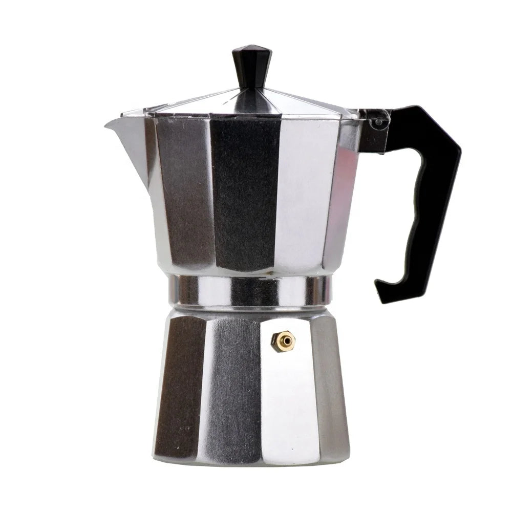 Moka Pot 1cup Silver/white Stovetop Expresso Percolator Mocha Coffee Maker B30 Kitchen Accessories OLIVIA Ecocoffee Aluminium