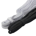 Factory Supply Maoyuan Custom Elastic Braid Thick Polyester+Latex Webbing 6mm Width Printed Logo Garment Bags Shoes Home
