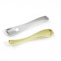 Custom Logo 7.2cm Cream Applicator Gold Cosmetic Scoop Zinc Alloy Metal Spatula for Skin Care Makeup Tools