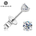 Earrings Wholesale 925 Sterling Silver 0.2CT-2CT Moissanite Classic All Size Stud Earrings for Valentine's Day Christmas Gift