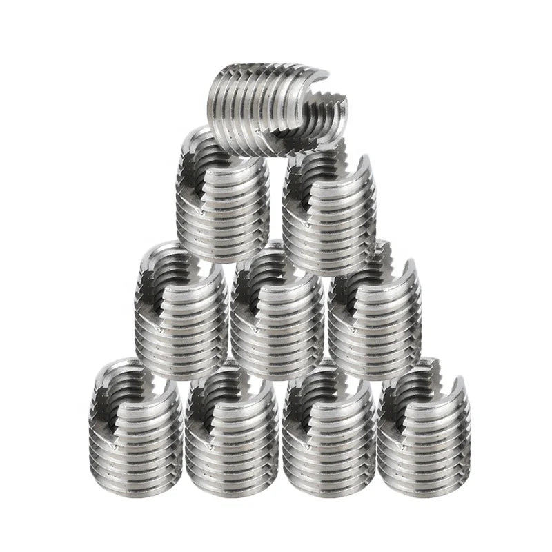 302 Self Tapping Threaded Insert for Plastics M6 Aviation Threading Inserts Other Fasteners the Surface Is Smooth and Even