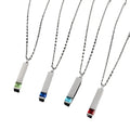Stainless Steel Cylinder Bar Urn Pendant Necklace Jewelry Personalized Together Forever Cremation Ash Necklace