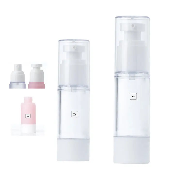 Empty 15ml 30ml 50ml 100ml Transparent Sunscreen As Airless Bottle Cosmetic Lotion Pump for Serum Cream for Skin Care Shampoo