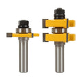 2pcs 12.7mm Shank Carbide Tooth Woodworking Router Slotting Bits for Wood Door Desk Chair Furniture Machining Mill Cutter