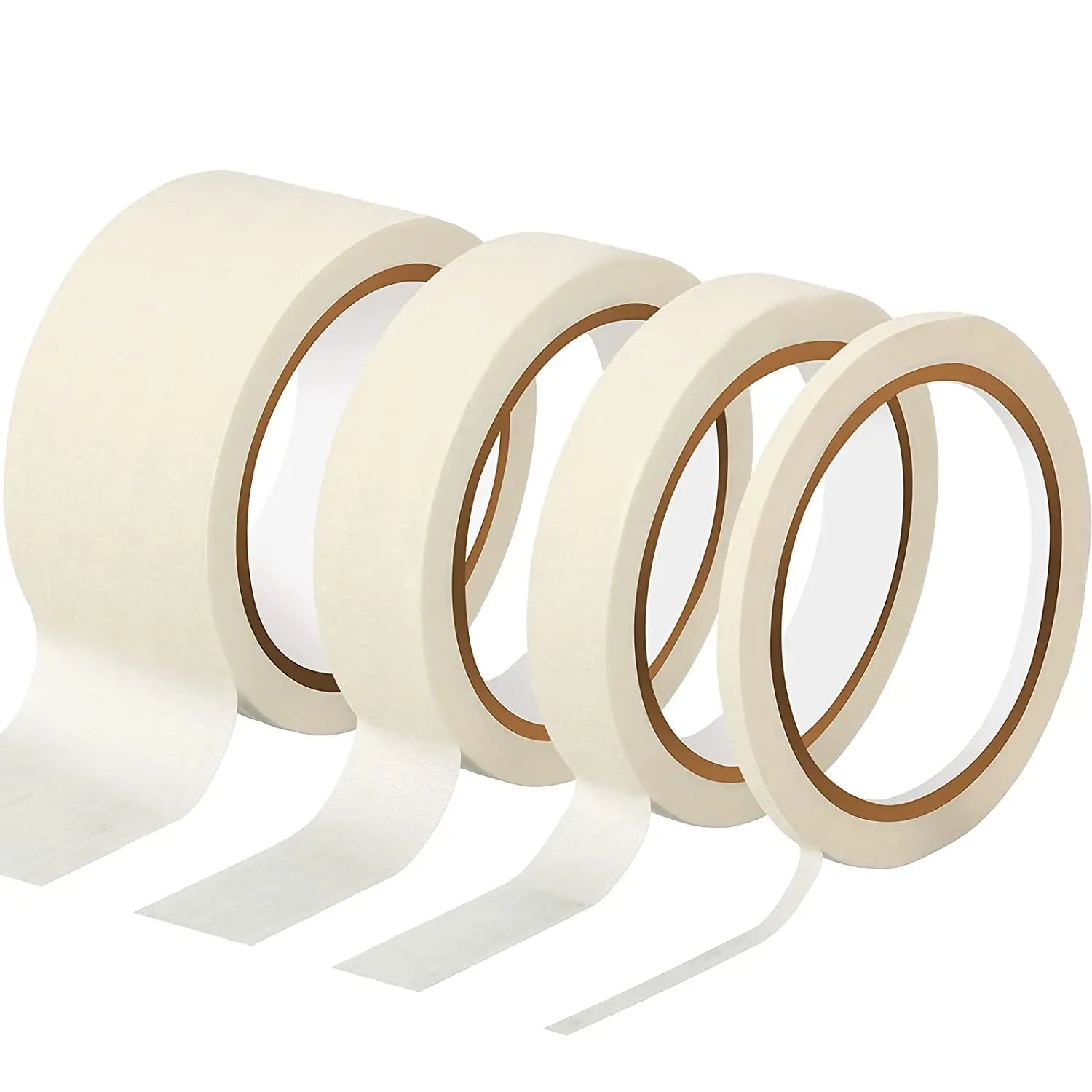 Hot Selling High Temperature Resistant 80 Degree Hot Melt Rubber Single Crepe Paper Masking Tape for Car Electroplating Spray