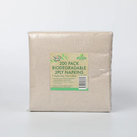 Brown 2 Ply Disposable Paper Dinner Napkins & Serviettes