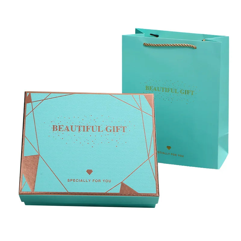 Exquisite Handmade Pink Lipstick Logo Velvet Jewelry Box Creative Heaven Cover Packaging for Cosmetics Rings and Jewelry