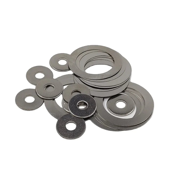 Custom DIN 988 Stainless Steel Thin Flat Washers Shims Industrial Sealing Wipers Plain Zinc-coated for Metal Aluminium Brass