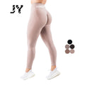 Joyyoung 2024 Latest Products Slim Nylon Sport Suit Women Yoga Legging Pants  Workout Yoga Pants Leggings Gym Leggings