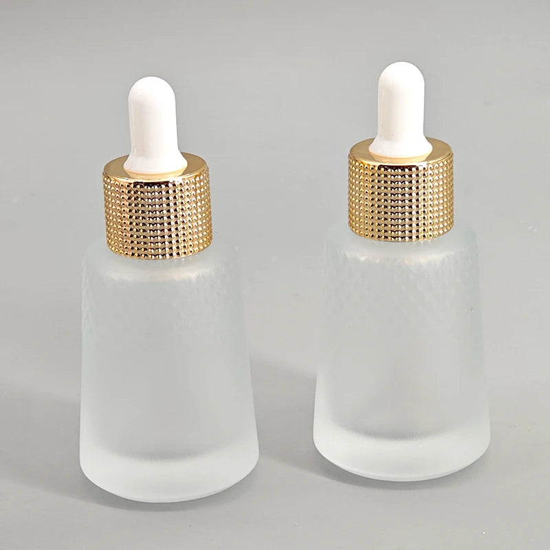 30ml Transparent Pineapple Essential Oil Round Glass Bottle Cosmetic Lotion Bottle Travel Set Dispenser Bottle