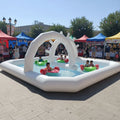 QIQU Wholesale Custom Design Heavy Duty 0.9mm PVC Tarpaulin Outdoor Commercial Large Inflatable Pool