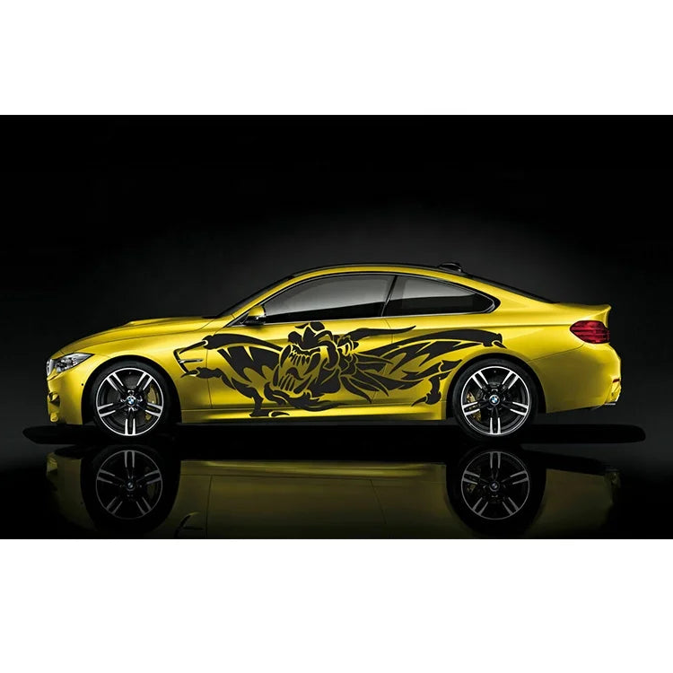 Custom Eco-friendly UV Printed Clear Vinyl Gloss Lamination Washable Car Decal Sticker for Home Decoration