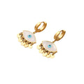 Duyizhao Fashion Stainless Steel Jewelry Sets Gold Eye Design Earrings and Necklace for Women Wholesale