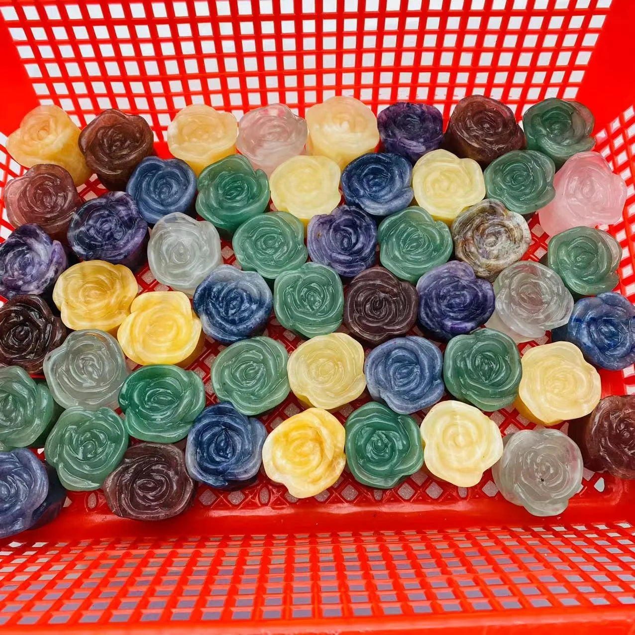 Factory Cheap Price Wholesale Natural Crystal Carvings Crystal Rose Flower for Wedding Gift