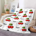 Wholesale Luxury Own Brand Flano Flannel Beauty Eyelash Printed Lash Blanket