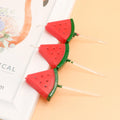 Home Decoration Watermelon Shaped Birthday Candle Pack of Three Fun Cake Candles for Parties
