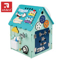 EDULAND Montessori Busy Board Building Blocks Set Early Childhood Educational Intelligence Multifunctional Wooden Toy