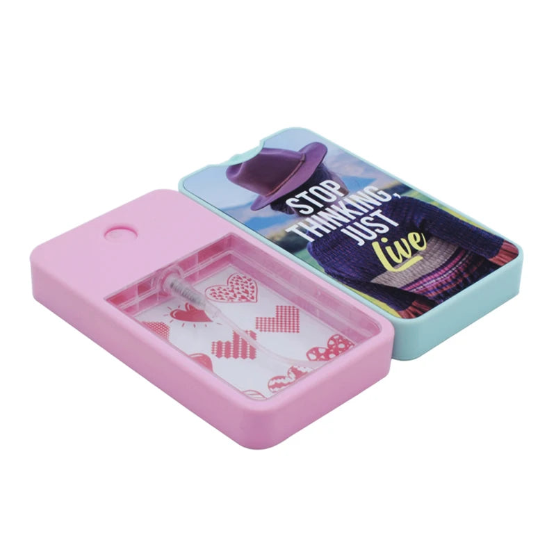 Qualisub Personalized Spray Bottle Blanks Refilled Sublimation Perfume Bottle Box Blanks with Aluminum Sheet Double Sided Print