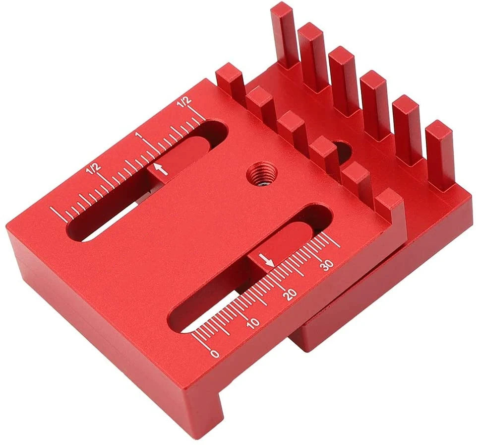 Depth Measuring Ruler Woodworking Mini Gaps Gauge Aluminum Alloy Depth Line Ruler Marking Gauge Measuring Ruler