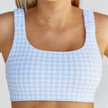 Customized Womens Elastic Shoulder Straps Back Padded Sports Bras Medium Support Ruched Sports Yoga Crops With Removable Cups