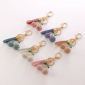 2025 Custom Bling Cute 3D Cherry Keychains Leaves Crystal Charm Pendant Keychain