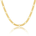Wholesale 3mm Stainless Steel Necklace Mens Women 14k 18K Gold Plated Filled Franco Chain Figaro Chain