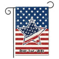 High Quality Sublimation Printing 30x45cm Double Sided Yard Lawn Flag 12x18 Inch Blue Line Blank Garden Flag With Pole Holder
