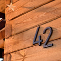 Orb Aged Bronze 15cm 6-in Zinc Alloy Modern Design Water Resistant Durable Door Numbers Sign House Number
