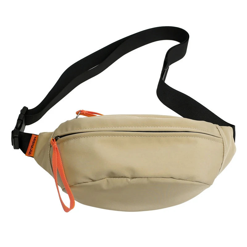 Hot Selling Outdoor Fashionable Waterproof Oxford Utility Fanny Packs Waist Zipper Bag for Women With Custom Logo