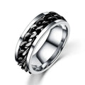 2023 Fashion Stainless Steel Ring Hot Sale Couple Ring European Style Rotating Ring for Women and Men